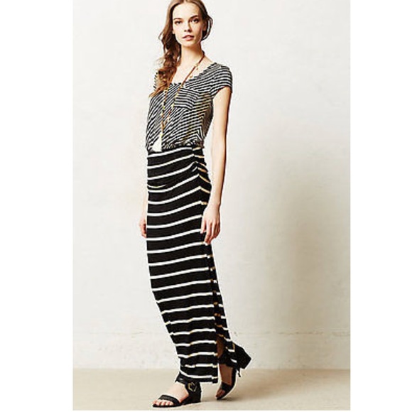Anthropologie Dresses Anthropologie Everleigh Striped Maxi Poshmark